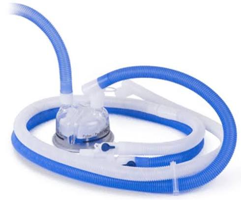 Dual limb adult breathing circuit kit with expiratory water-trap and pressure line